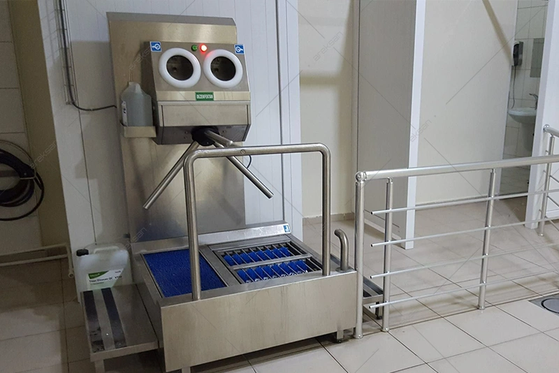 Sole Cleaning Hygiene Barrier with Turnstile – Hand and Foot Disinfection Unit