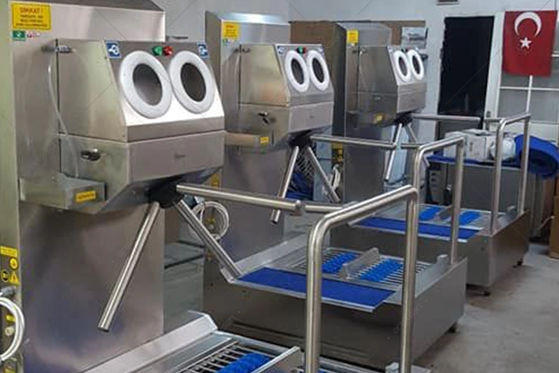 Sole Cleaning Hygiene Barrier with Turnstile – Hand and Foot Disinfection Unit - Görsel 3
