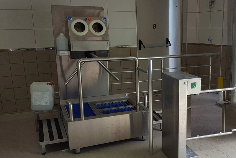 Sole Cleaning Hygiene Barrier with Turnstile – Hand and Foot Disinfection Unit - Görsel 2