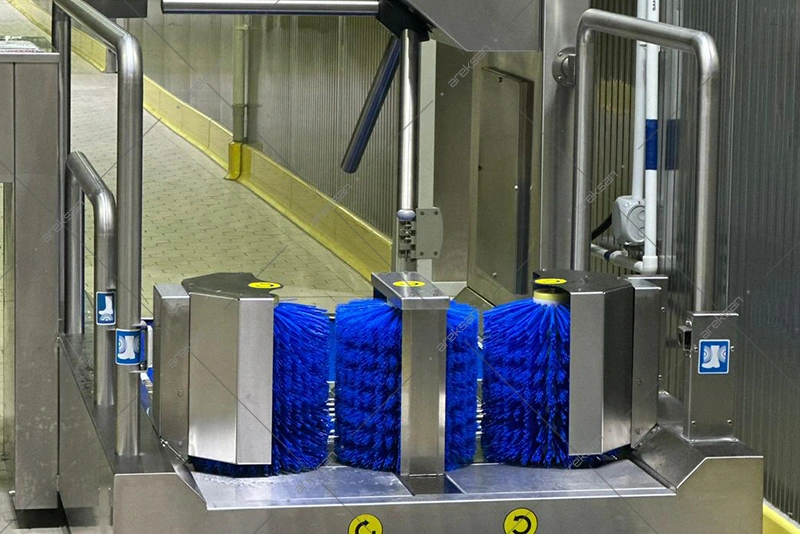 Multi-Brush Hygiene Entry System – Vertical and Horizontal Brush Hygiene Turnstile - Görsel 4