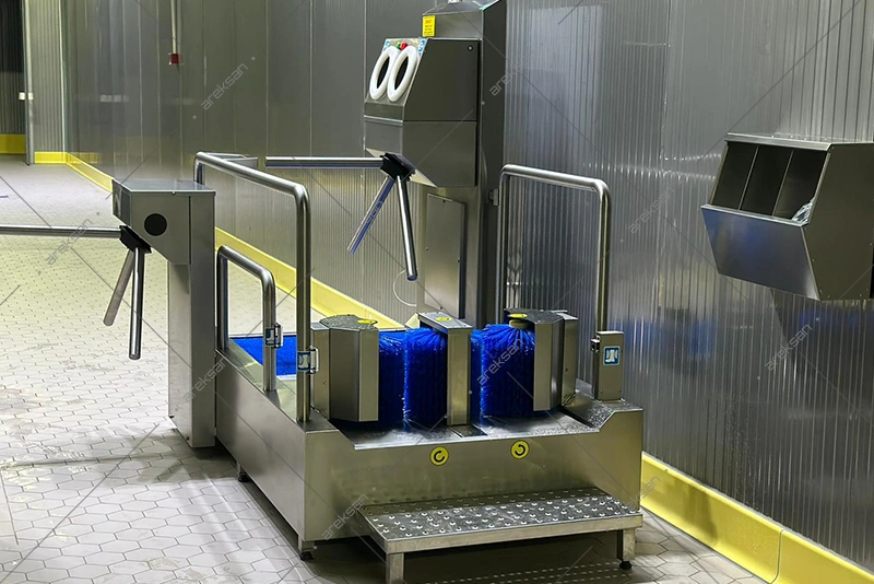 Multi-Brush Hygiene Entry System – Vertical and Horizontal Brush Hygiene Turnstile