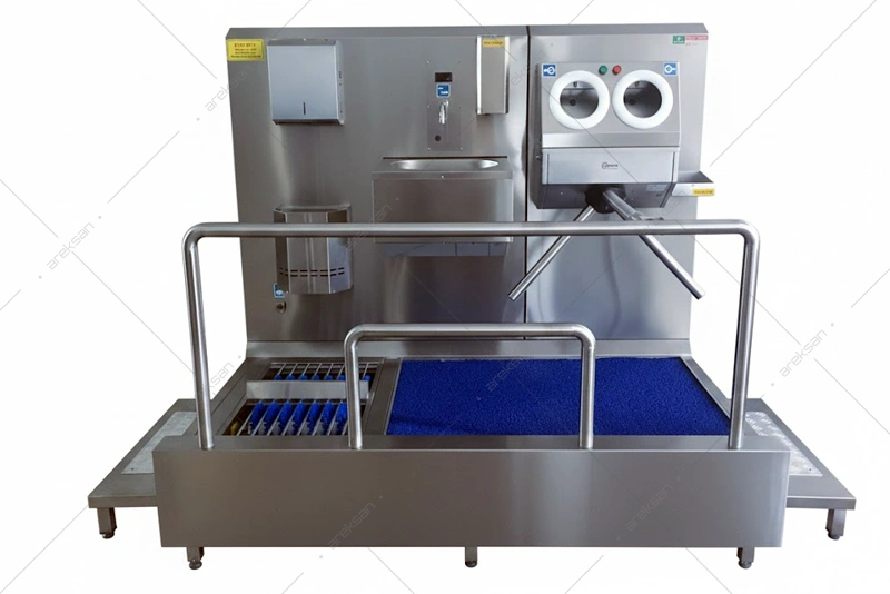 Brush Type Hygiene Corridor with Sink – Hand and Foot Disinfection Line - Görsel 5