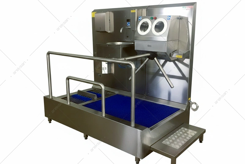 Brush Type Hygiene Corridor with Sink – Hand and Foot Disinfection Line - Görsel 6