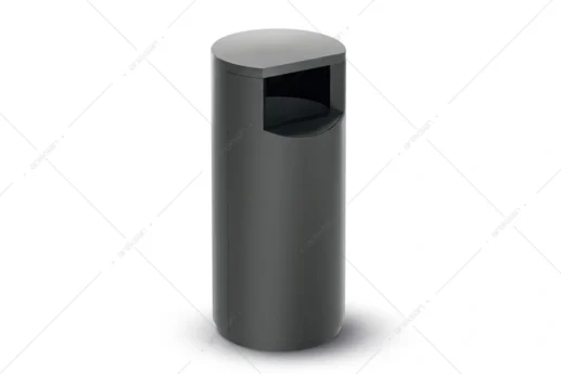 SWB-143-A outdoor waste bin with removable inner bucket front view