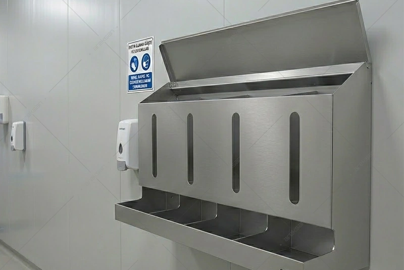 PPE Dispenser Station – 304 Stainless Steel - Görsel 3