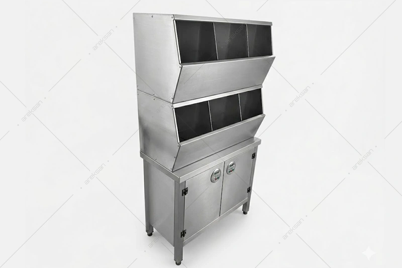 PPE Dispenser Station – 304 Stainless Steel - Görsel 4