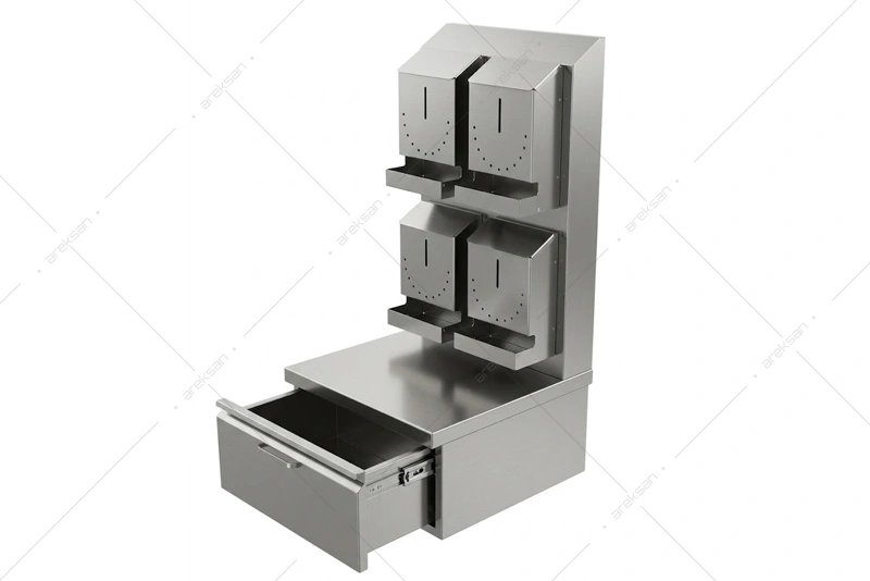 PPE Dispenser Station – 304 Stainless Steel
