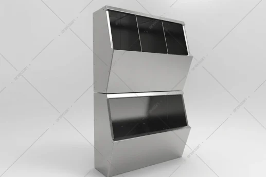 Wall Mounted Overshoe, Hairnet and Mask Cabinet