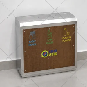SRB-262 304 stainless steel recycling bin