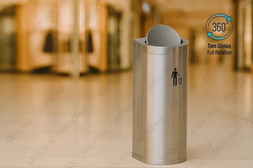Rotating Lid Industrial Waste Bin