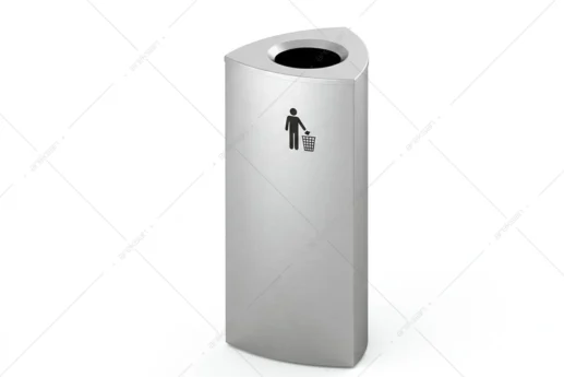 Lidless Stainless Steel Waste Bin