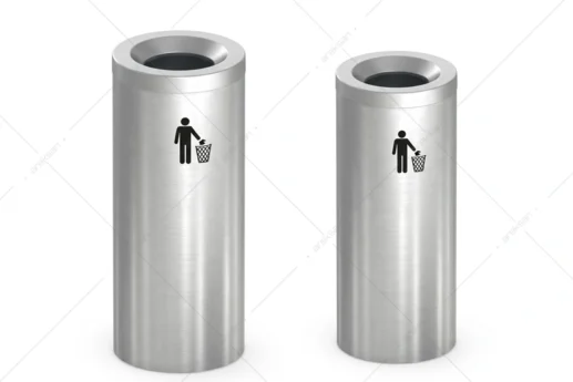 Ring Top Stainless Steel Waste Bin