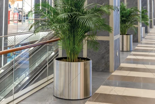 SPT-102 Areksan Jasmine stainless steel cylindrical planter